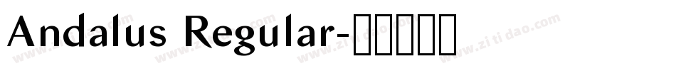 Andalus Regular字体转换